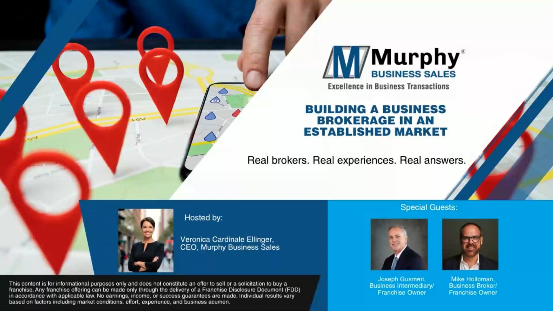 Establishing a business brokerage in an established market card